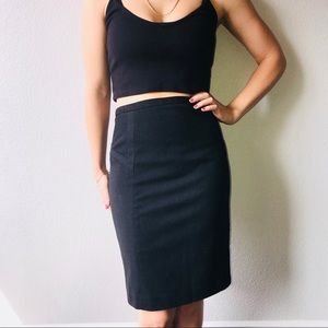 Express pinstripe high waisted pencil skirt